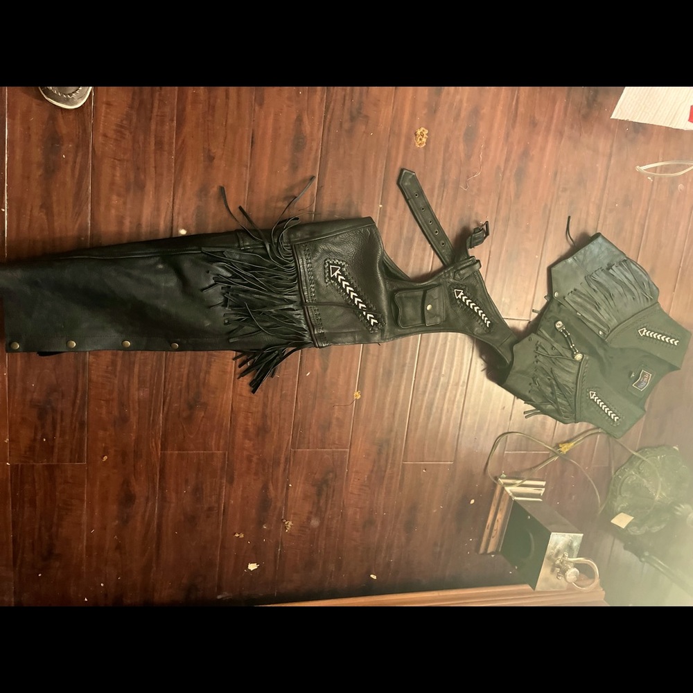 Riding Chaps With Matching Vest - image 1